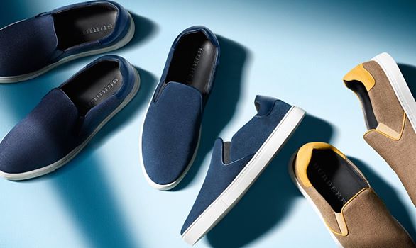 'Men's slip-on trainers in suede and linen-canvas. Explore summer shoes from Burberry http://brby.co/2xi'